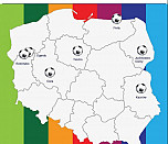 Boiska wybudowane w ramach programu "Kolorowe Boiska... czyli szkolna pierwsza liga"